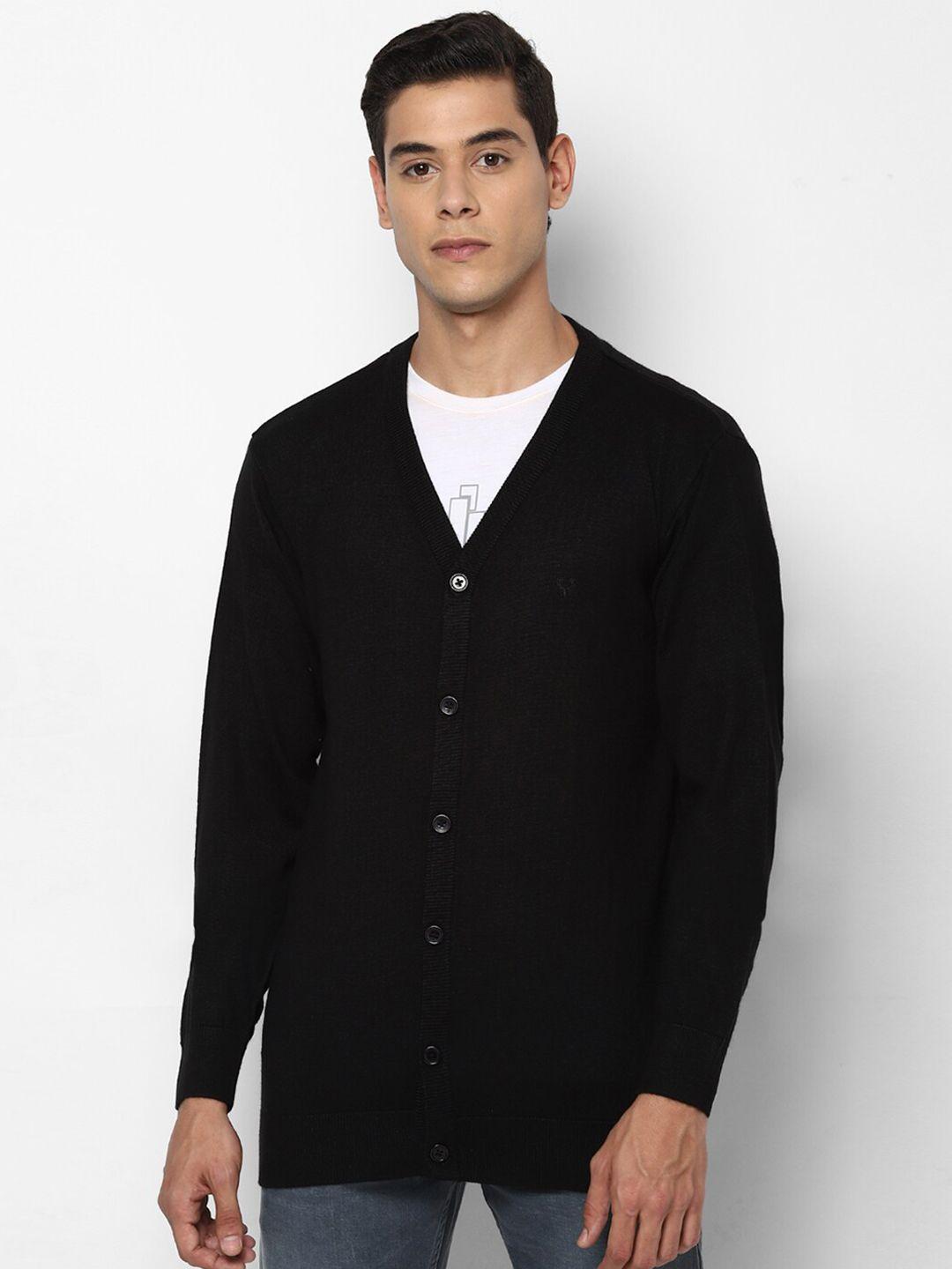 allen solly men black cardigan