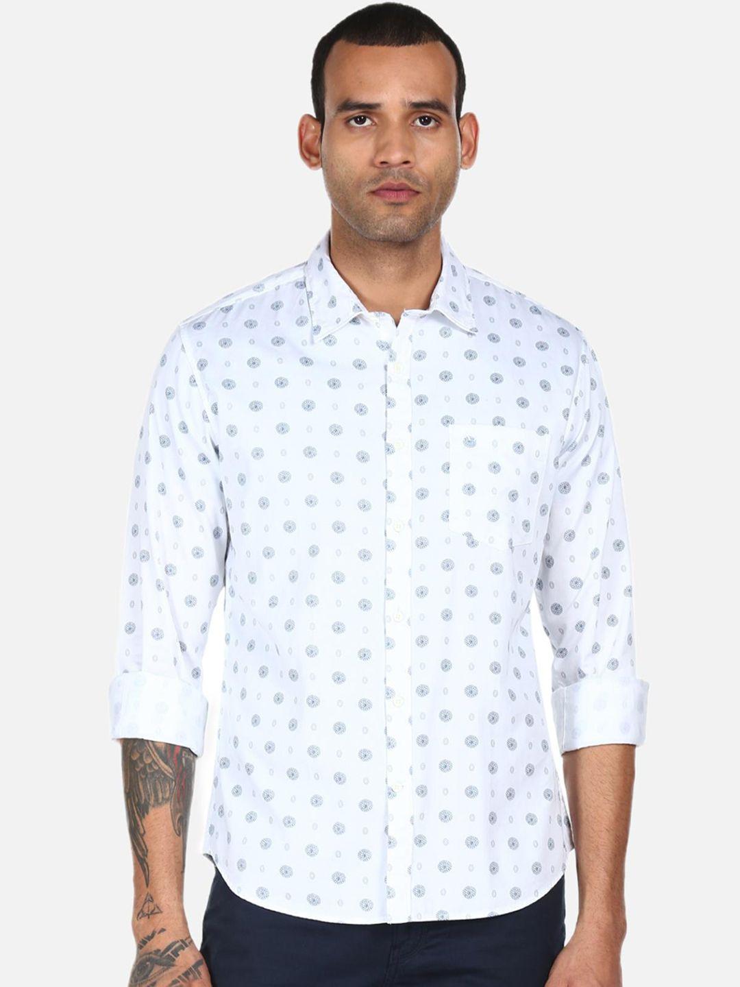 ad by arvind men multicoloured opaque printed casual shirt