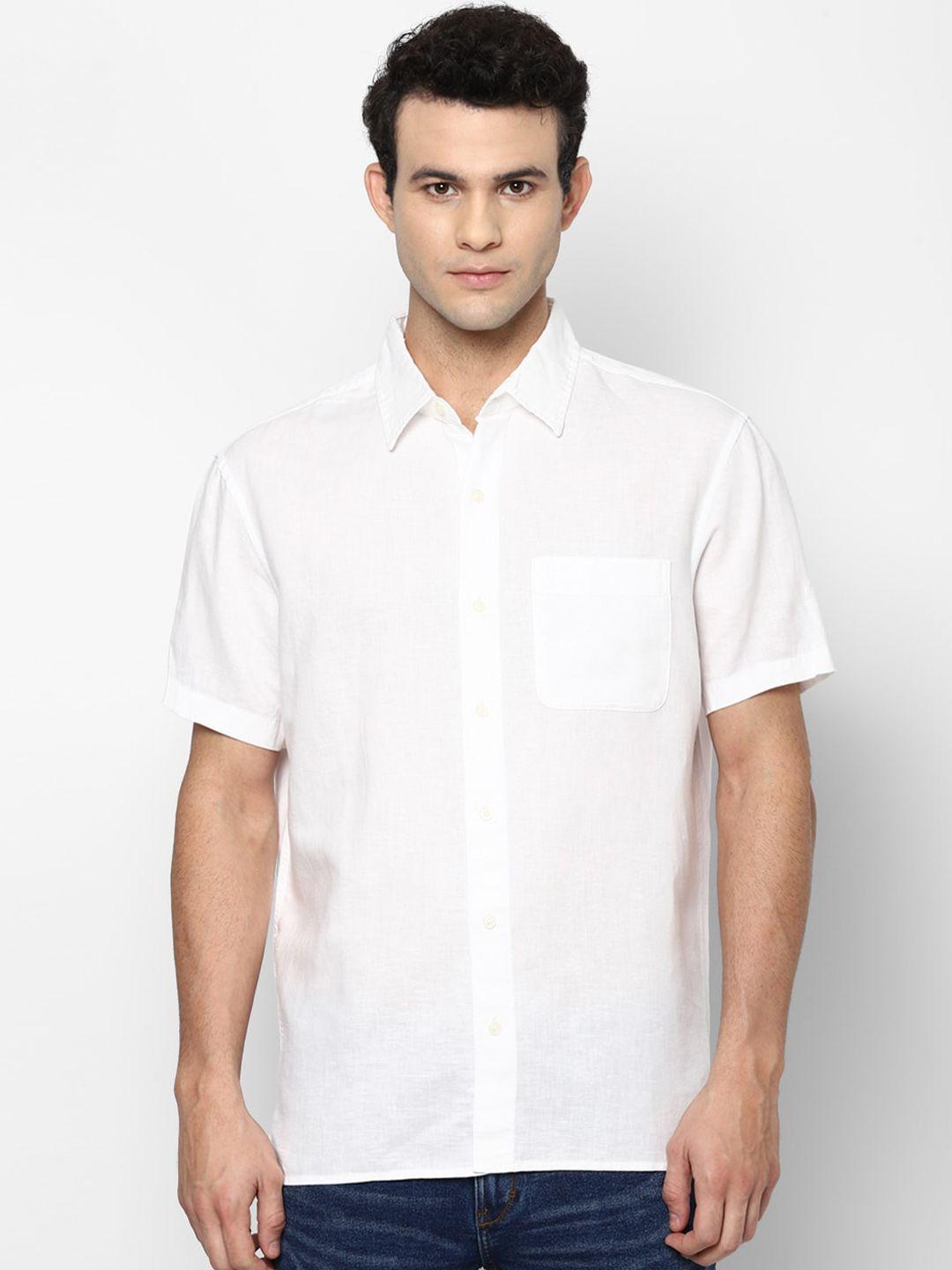 american eagle outfitters men white opaque casual shirt