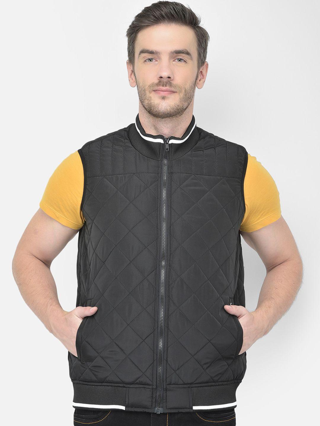 canary london men black quilted jacket