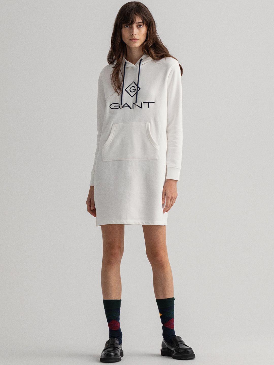 gant off white t-shirt dress