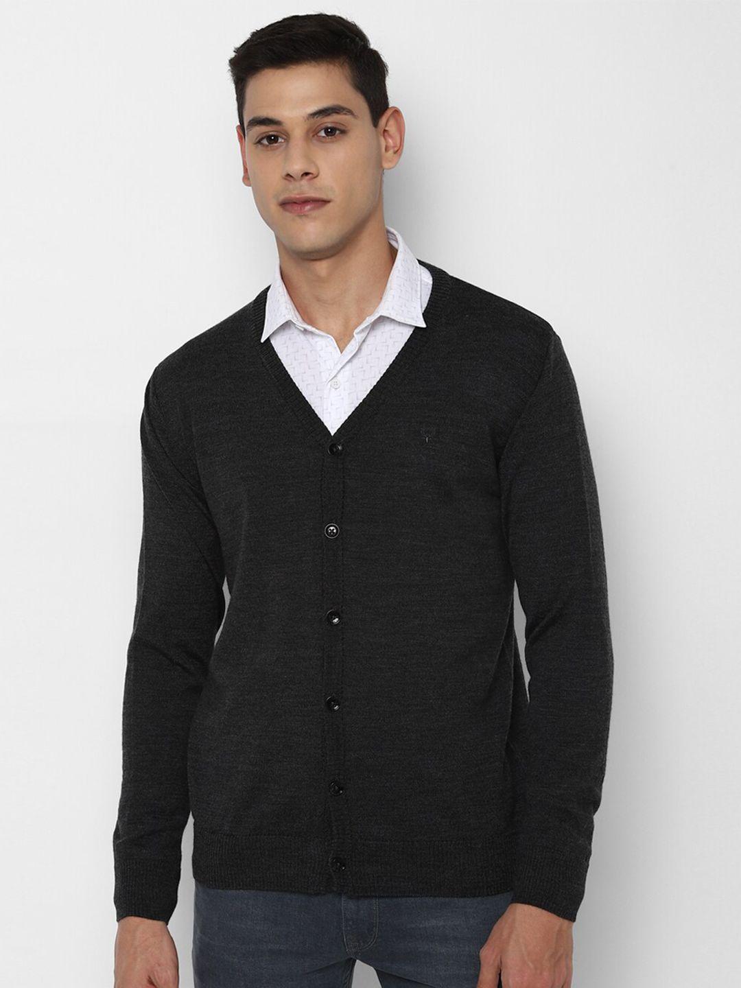 allen solly men black cardigan