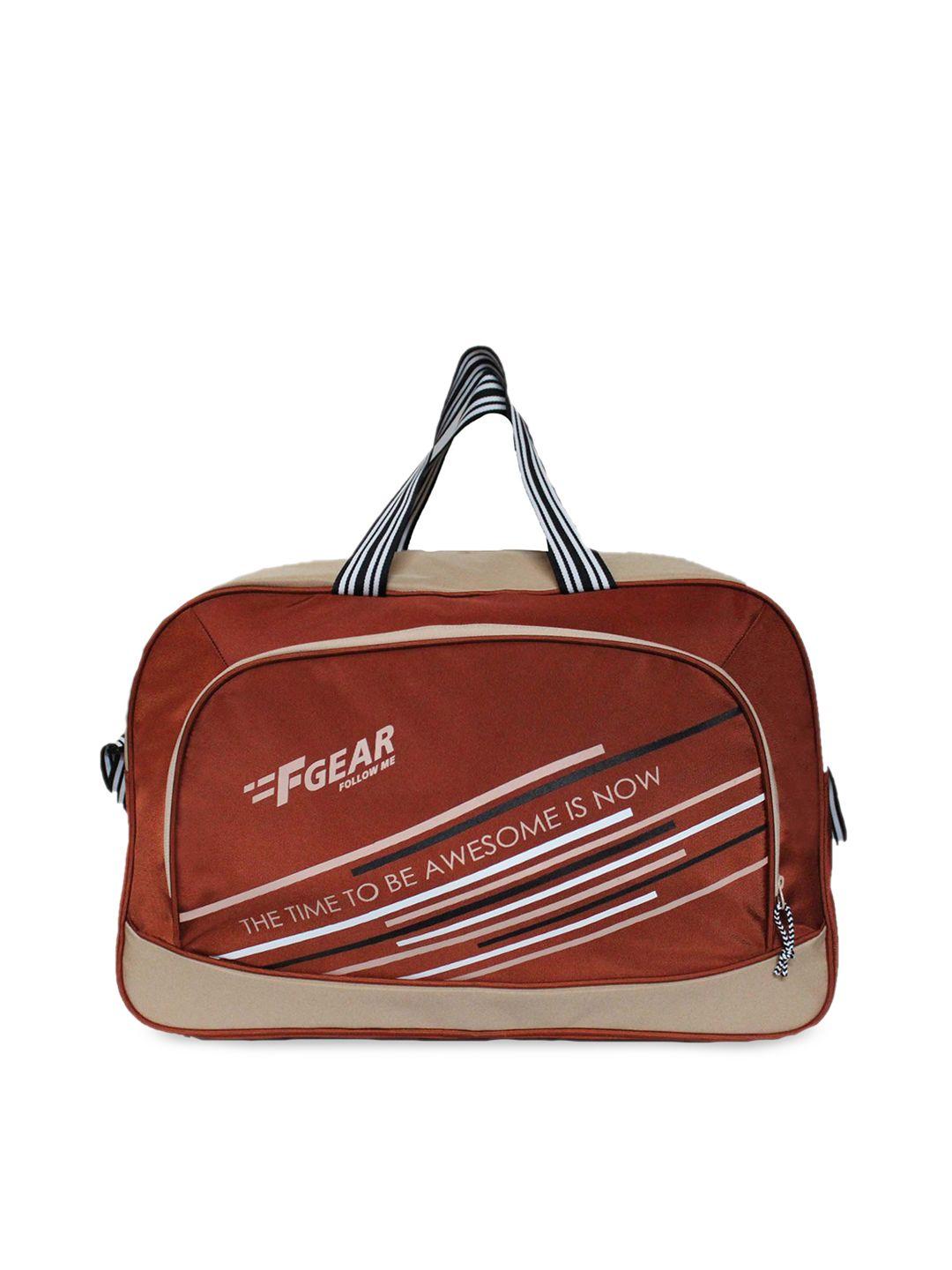 f gear brown solid duffle bag