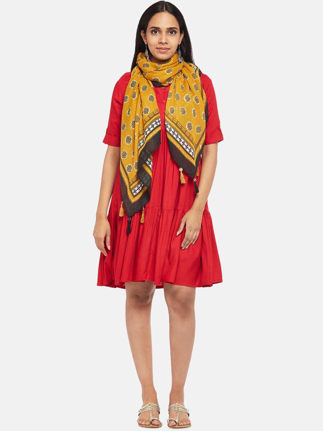 akkriti by pantaloons red a-line dress