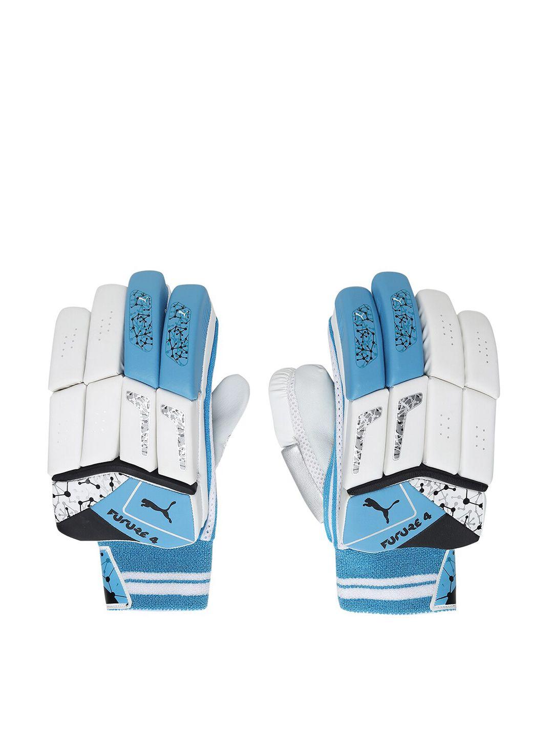 puma blue & black future 20.4 cricket batting gloves