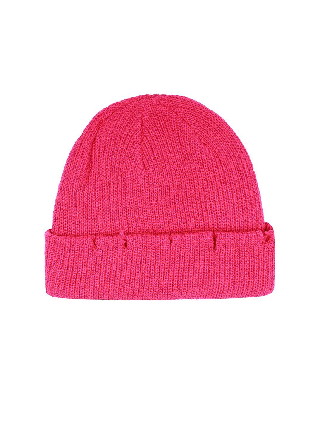 fabseasons unisex pink beanie