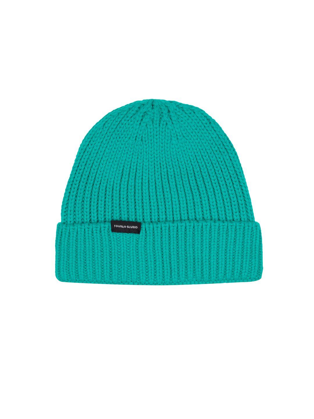 fabseasons unisex turquoise blue acrylic beanie