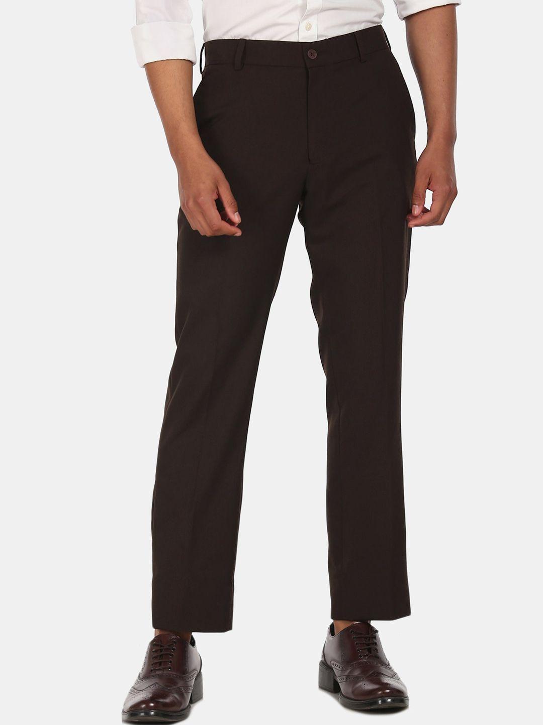 excalibur men brown trousers