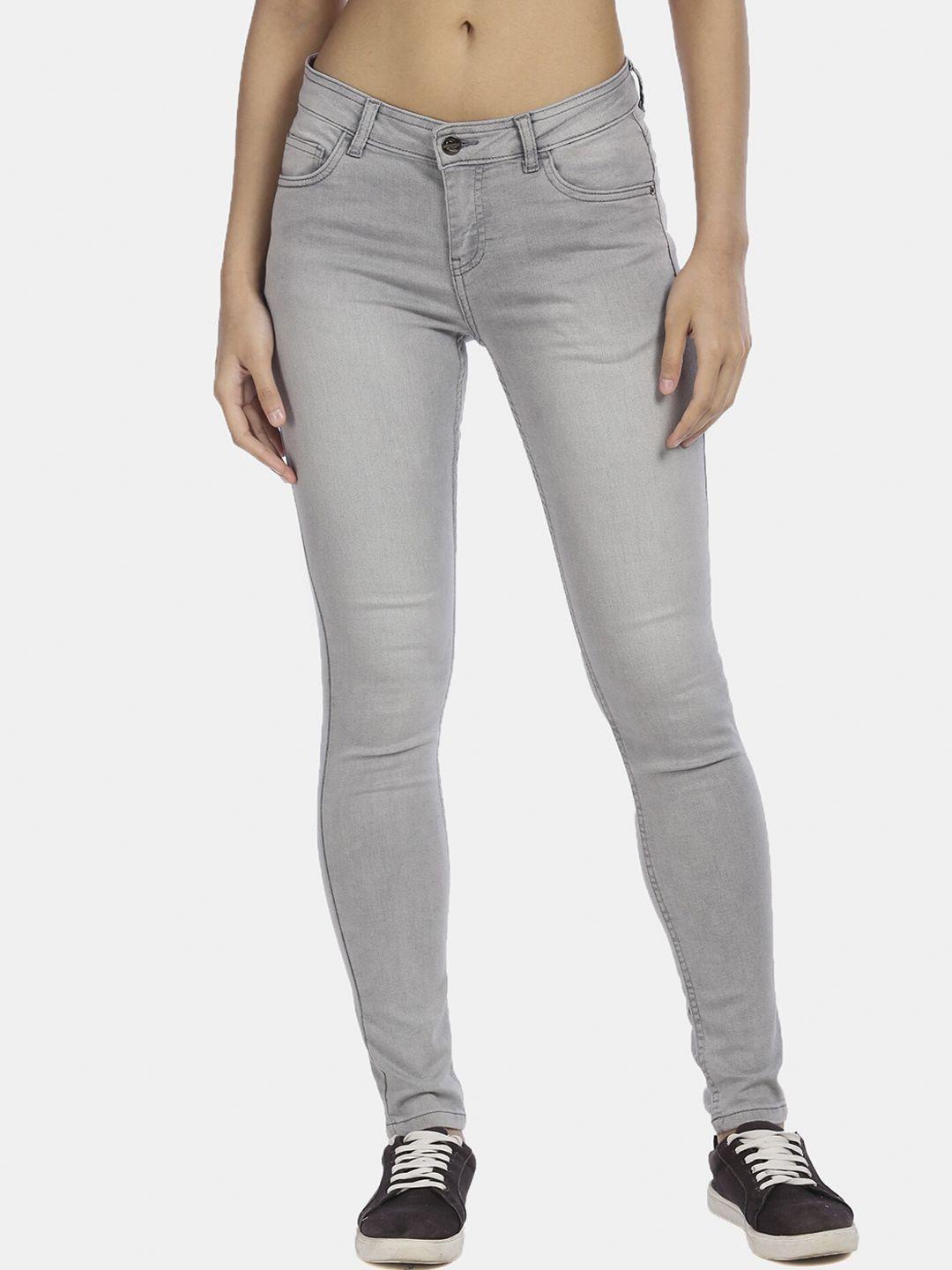 cherokee women grey heavy fade cotton jeans