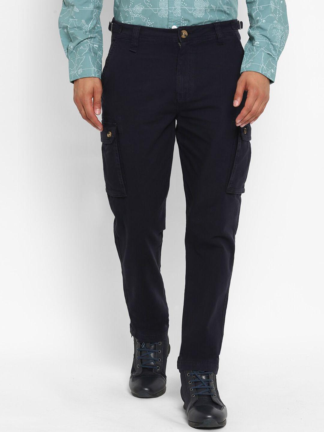 royal enfield men blue cotton cargos