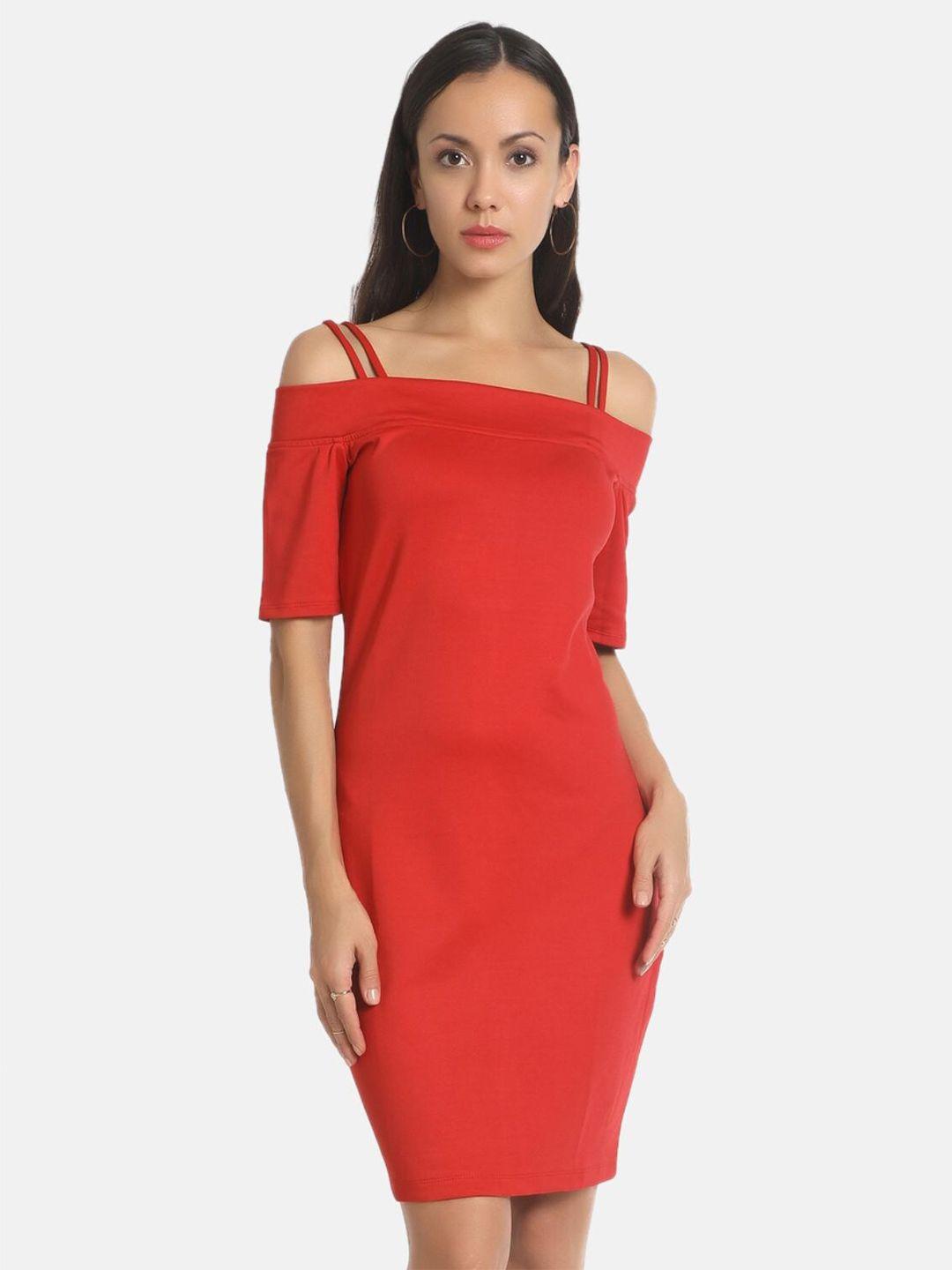 aara red sheath dress