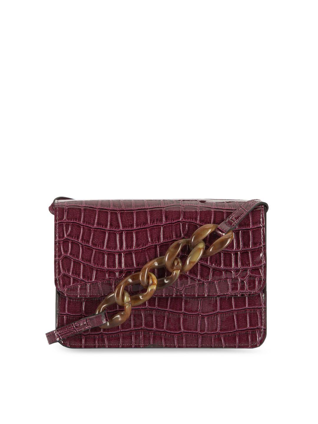 imars rose animal textured structured sling bag