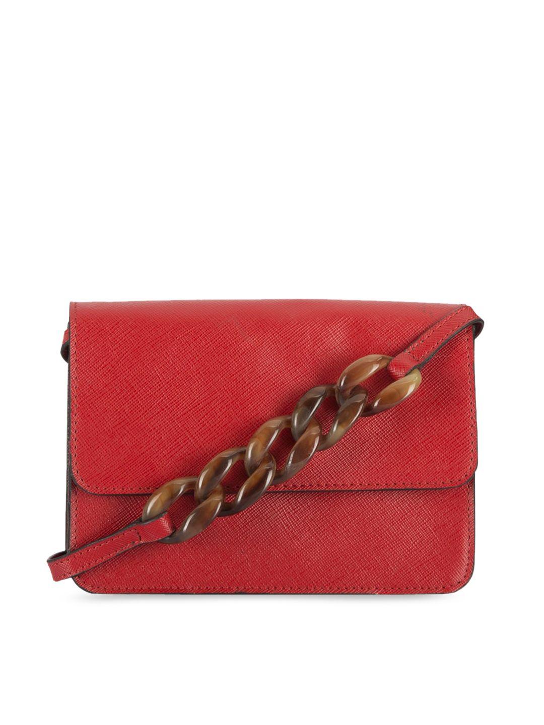 imars red structured sling bag