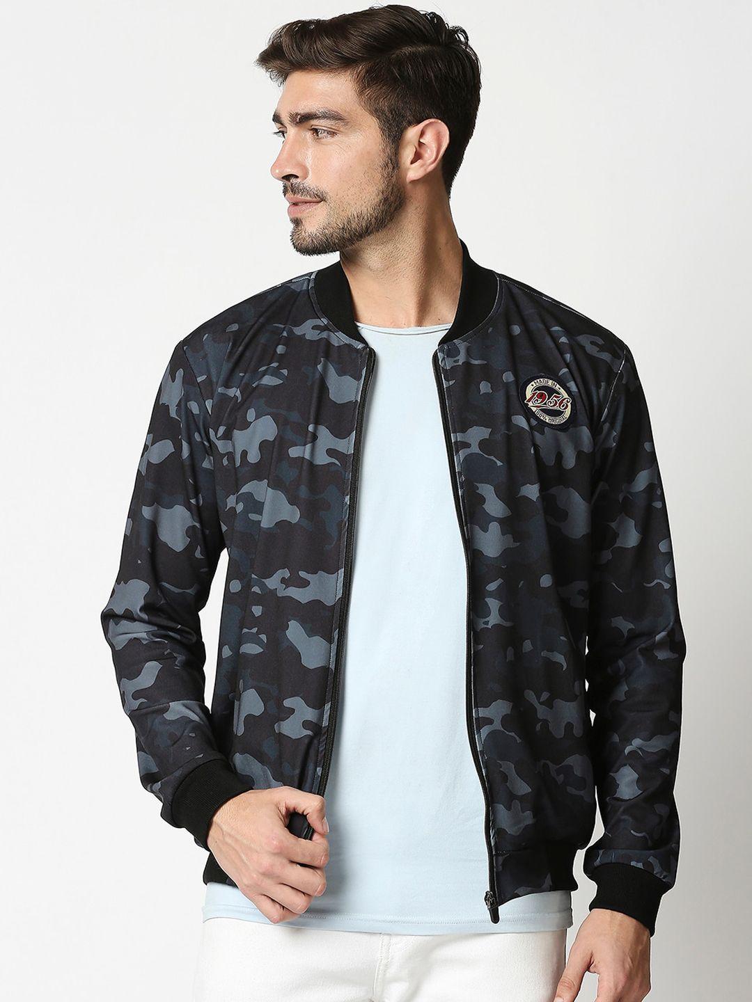 high star men multicoloured camouflage bomber jacket