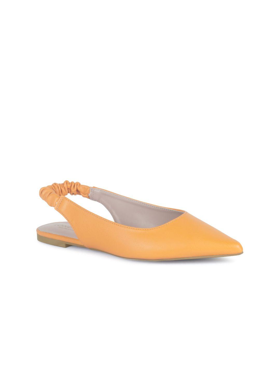 london rag women mustard yellow solid flats