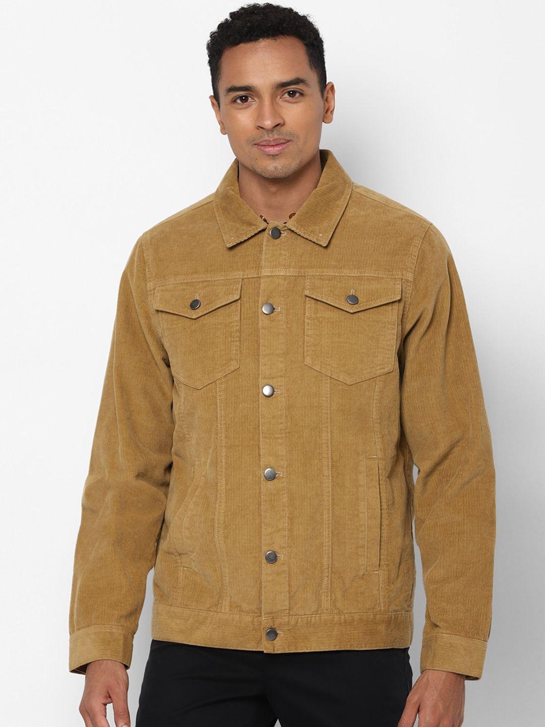 allen solly sport men khaki denim jacket