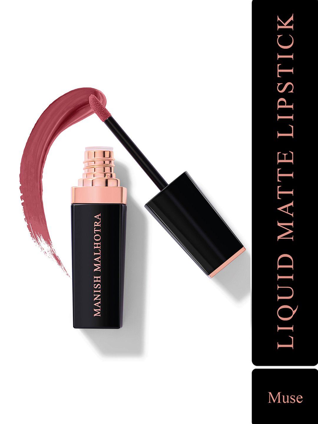 manish malhotra beauty by myglamm liquid matte lipstick 7 g - muse