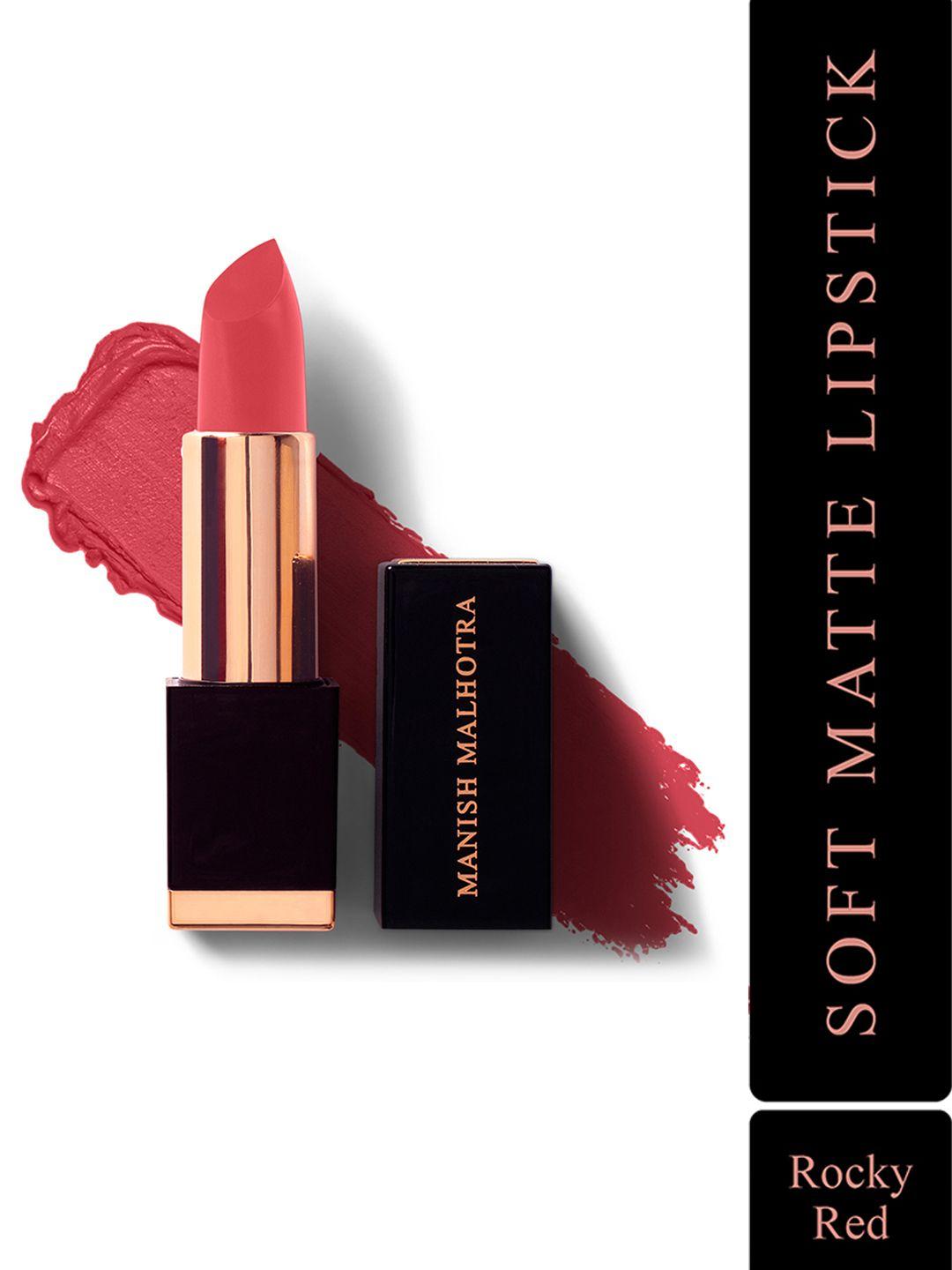 manish malhotra beauty by myglamm soft matte lipstick - rocky red