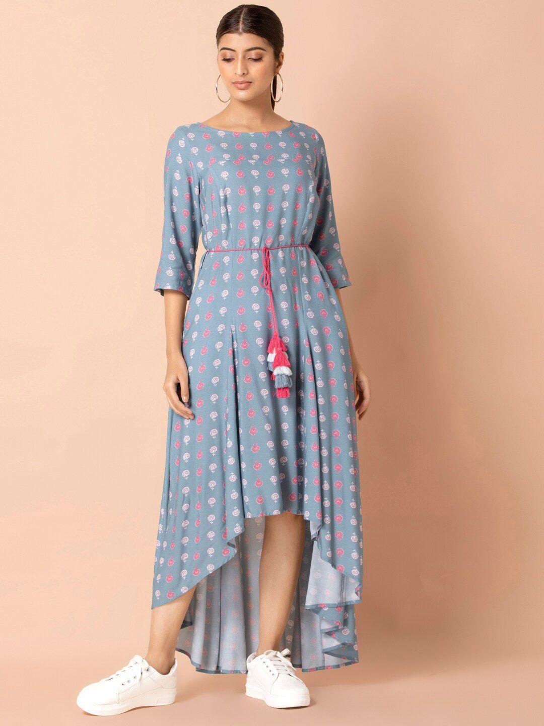 indya blue maxi dress