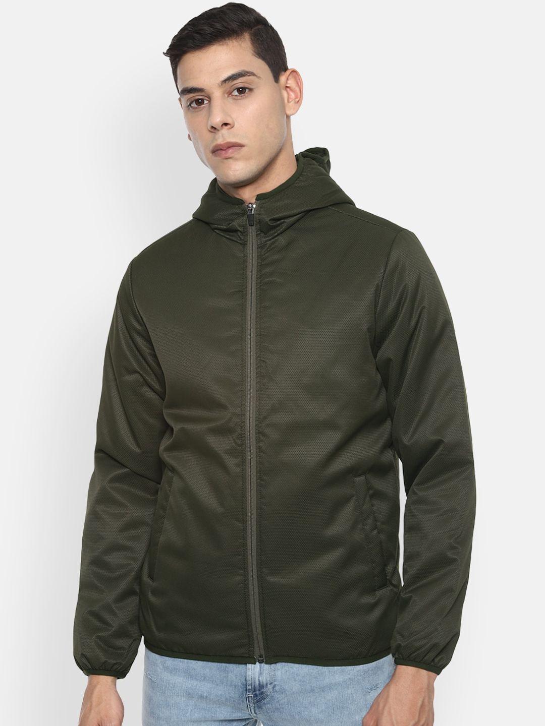 van heusen sport men olive green sporty jacket