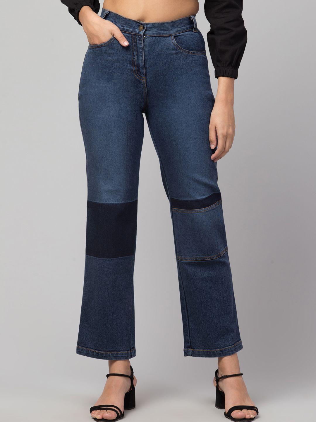 orchid hues women blue high-rise jeans