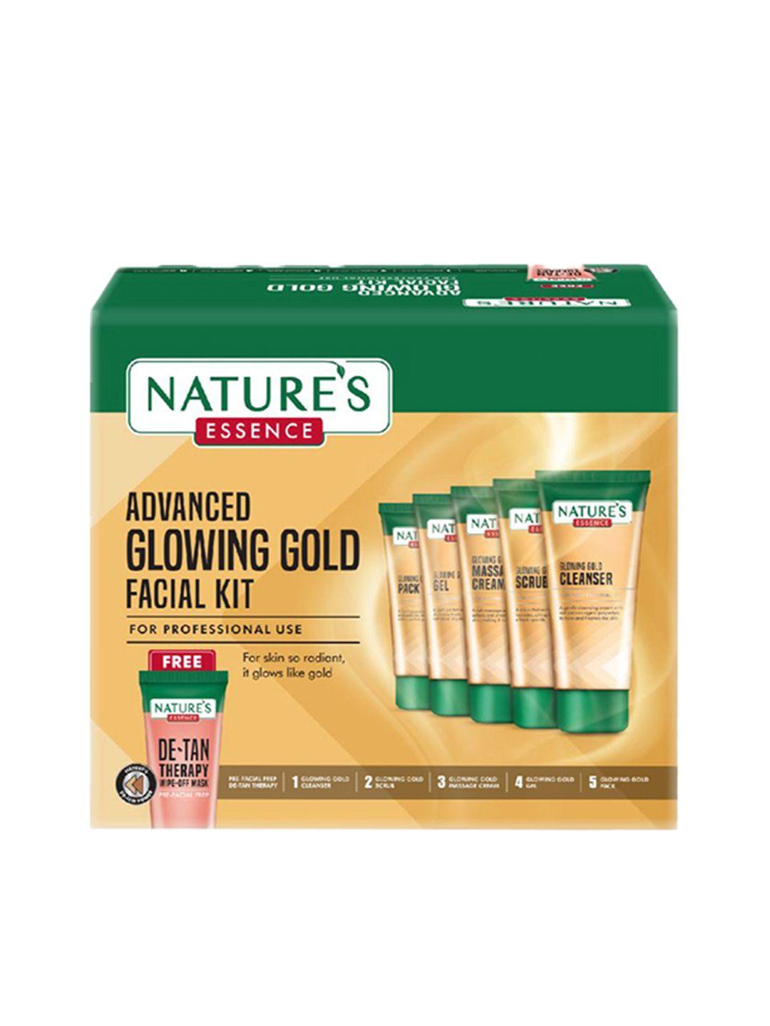 natures essence advanced glowing gold facial kit - 250g + 50ml