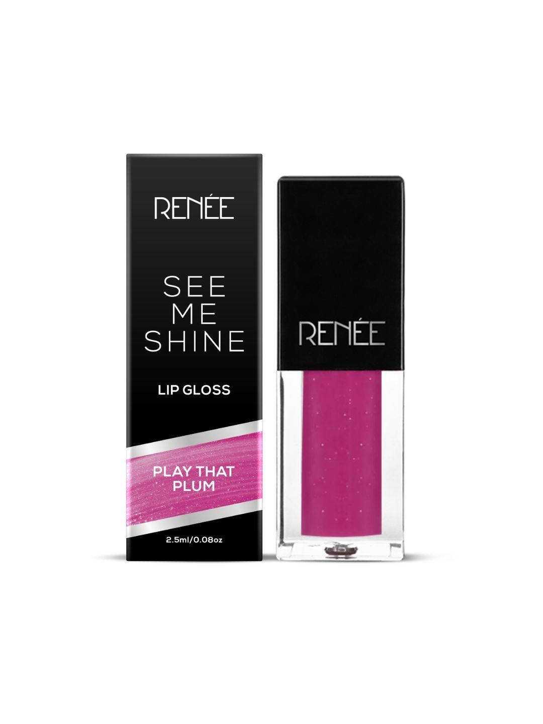 renee see me shine lip gloss - play that plum 2.5ml