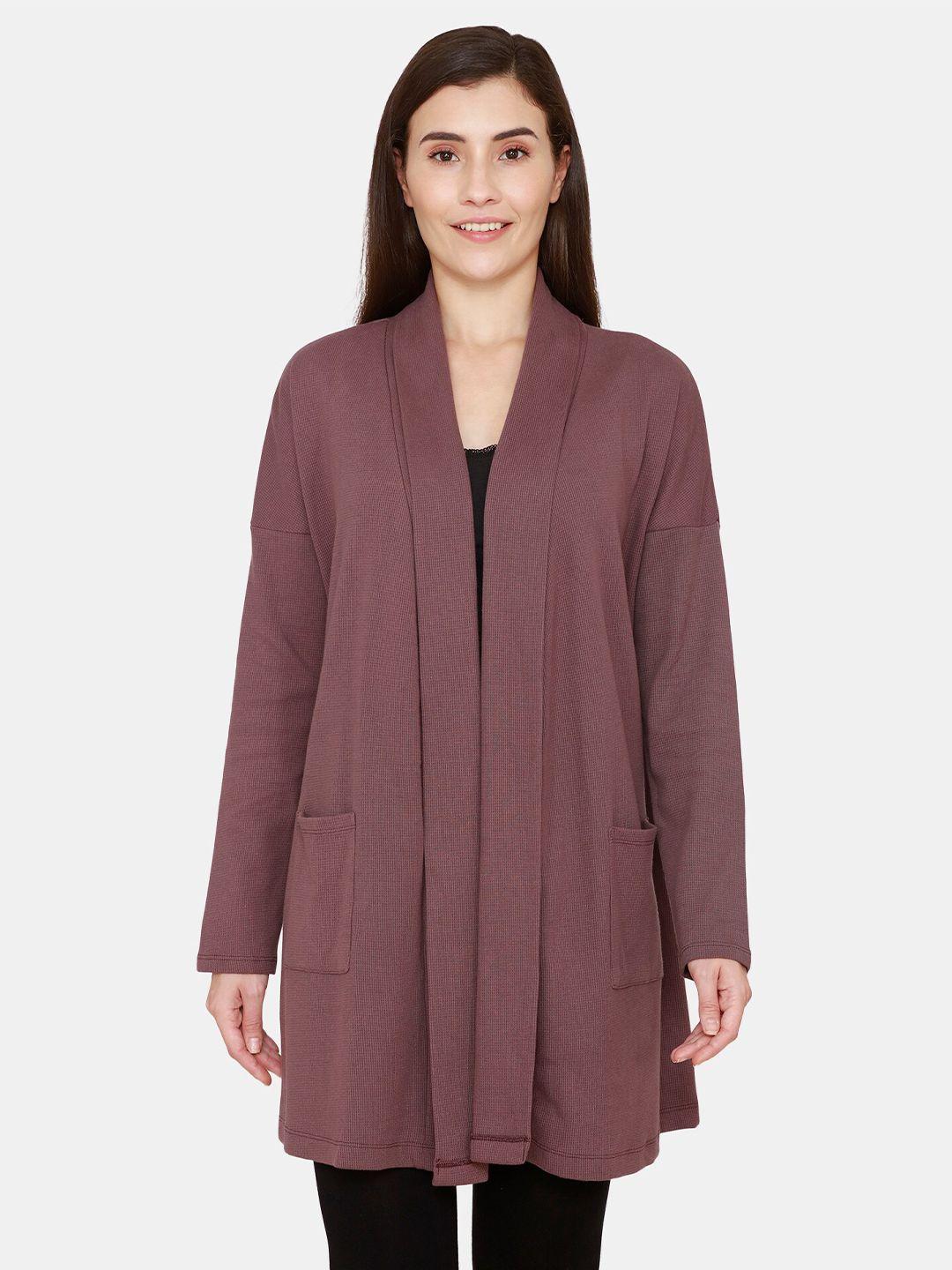 zivame women brown shrug