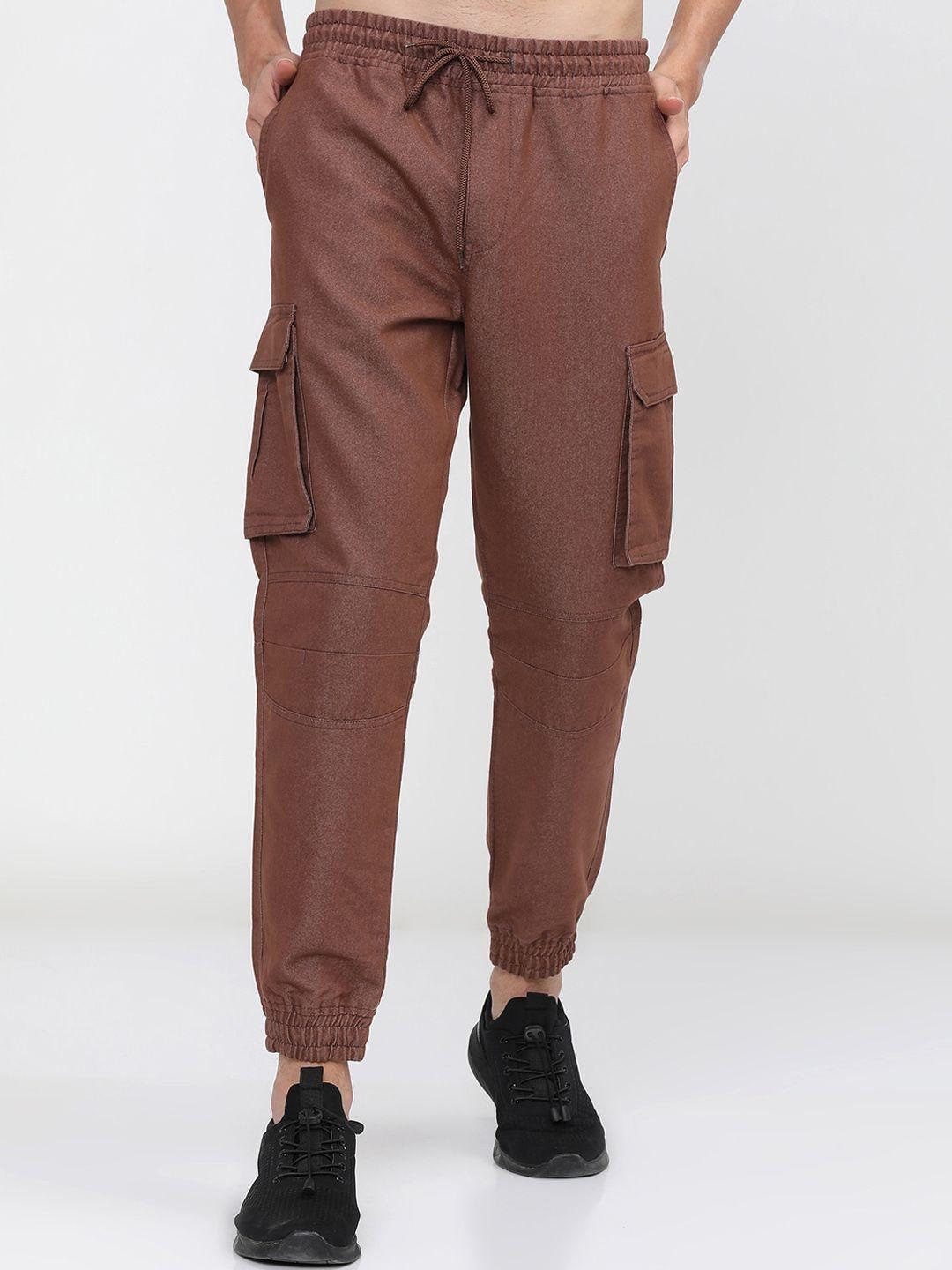 ketch men taupe joggers trousers