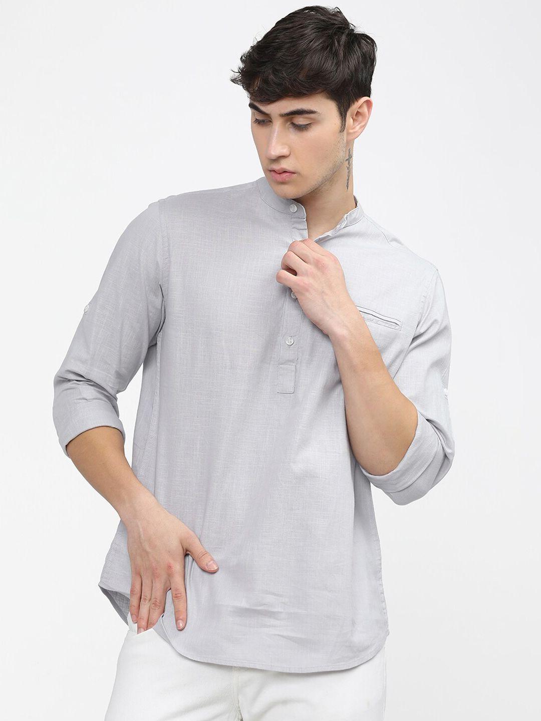 ketch men slim fit cotton casual shirt