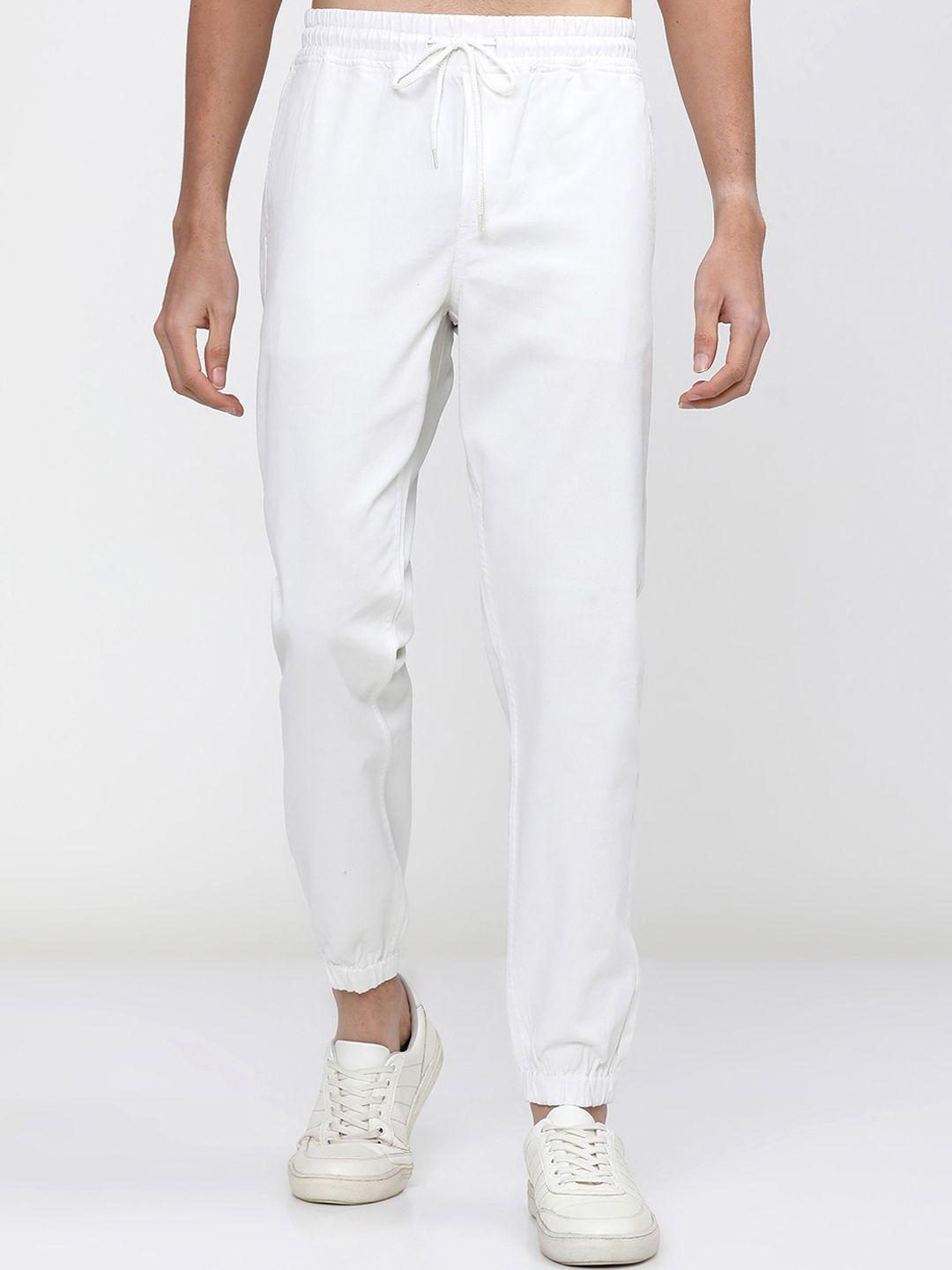 ketch men white joggers trousers