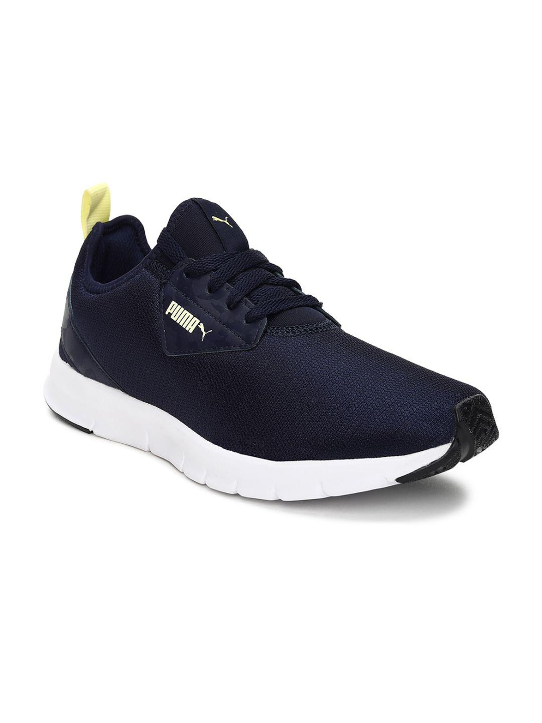 puma men navy blue camo sneakers