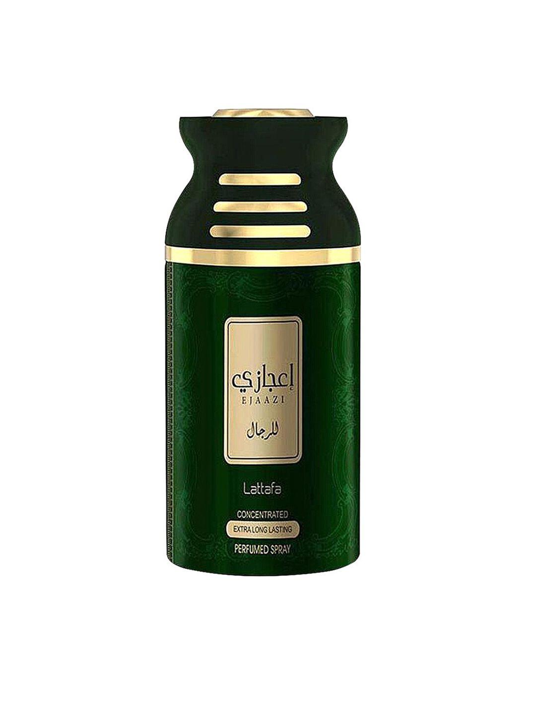 lattafa unisex black ejaazi perfumed deodorant spray 250 ml