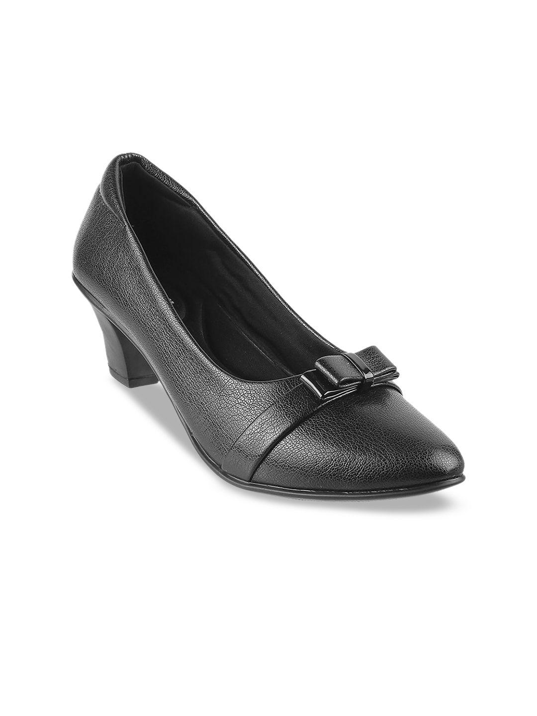 mochi black kitten pumps