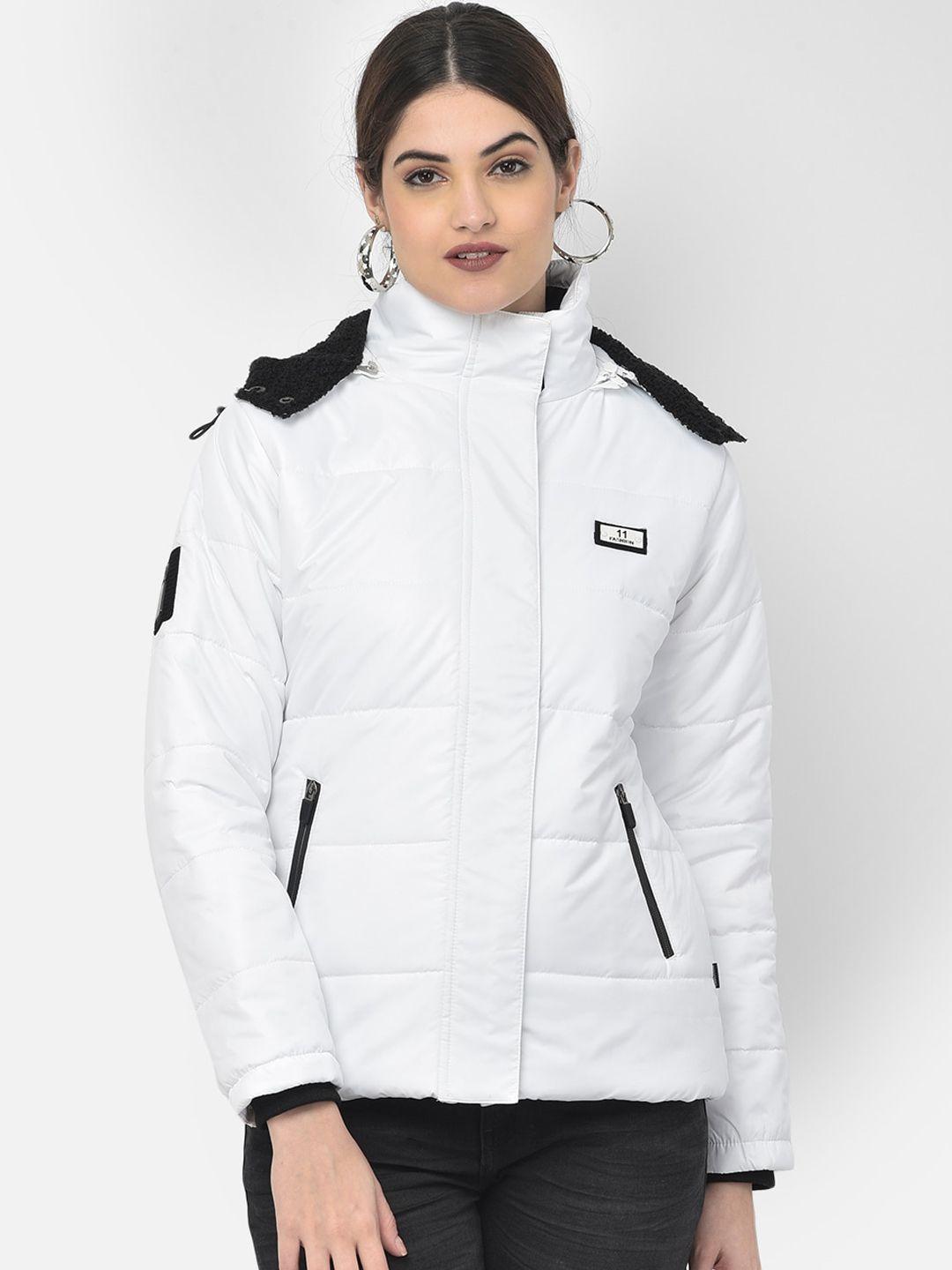 crimsoune club women white padded jacket