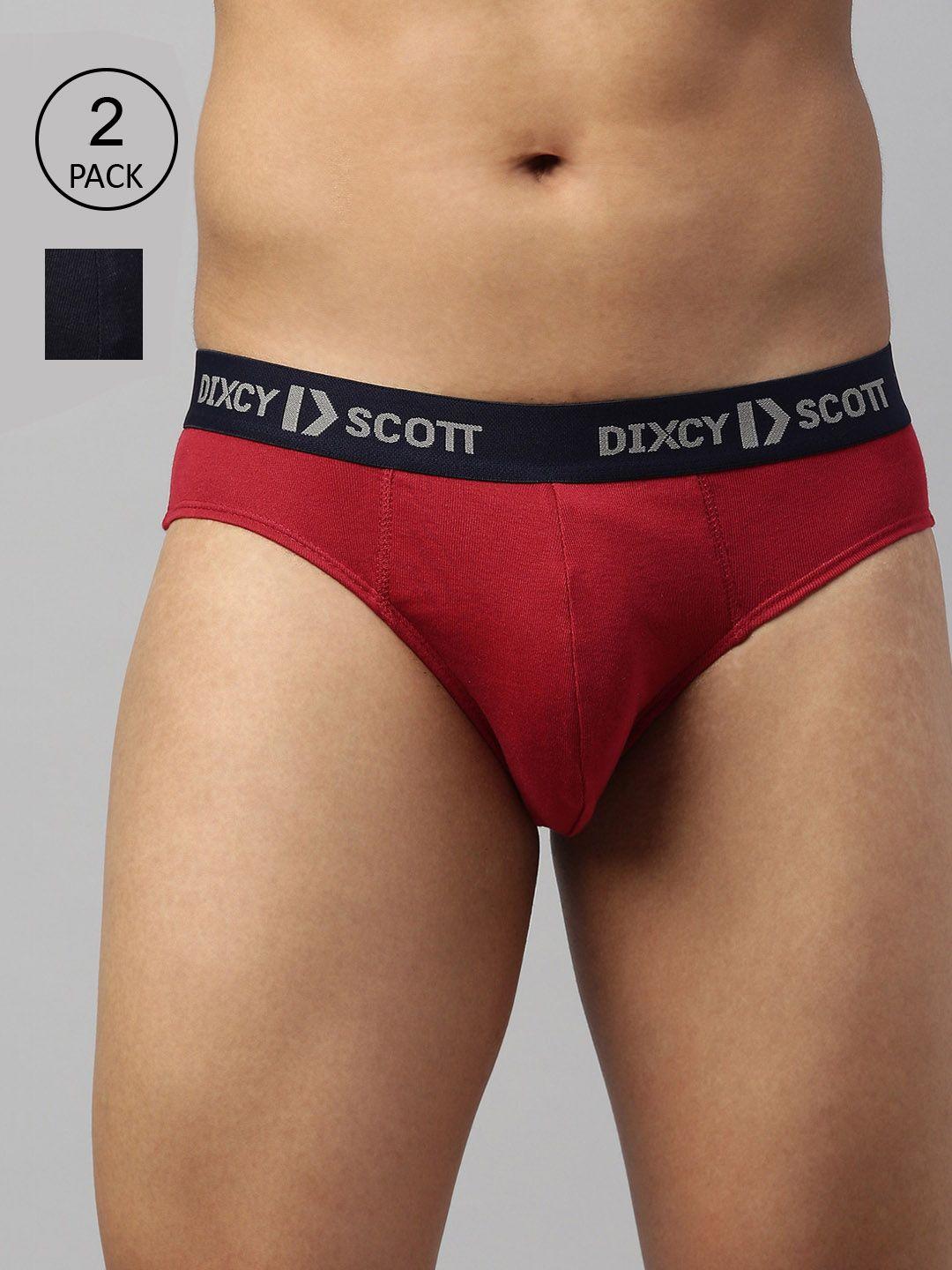 dixcy scott maximus pack of 2 men solid pure cotton basic briefs