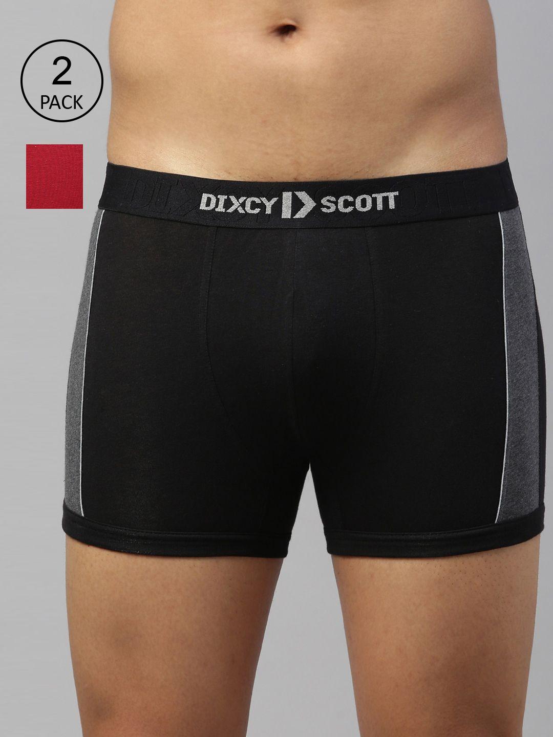 dixcy scott maximus men pack of 2 colourblocked anti microbial trunks maxt-005-pulse trunk-p2