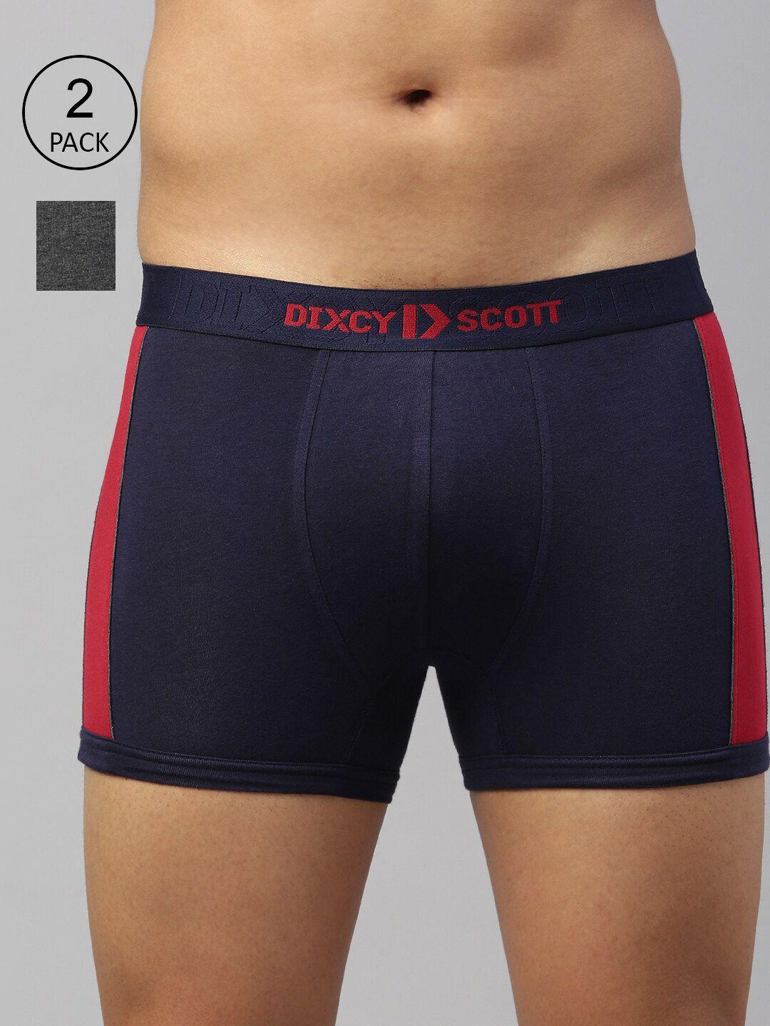 dixcy scott maximus men pack of 2 solid trunks maxt-005-pulse trunk-p2