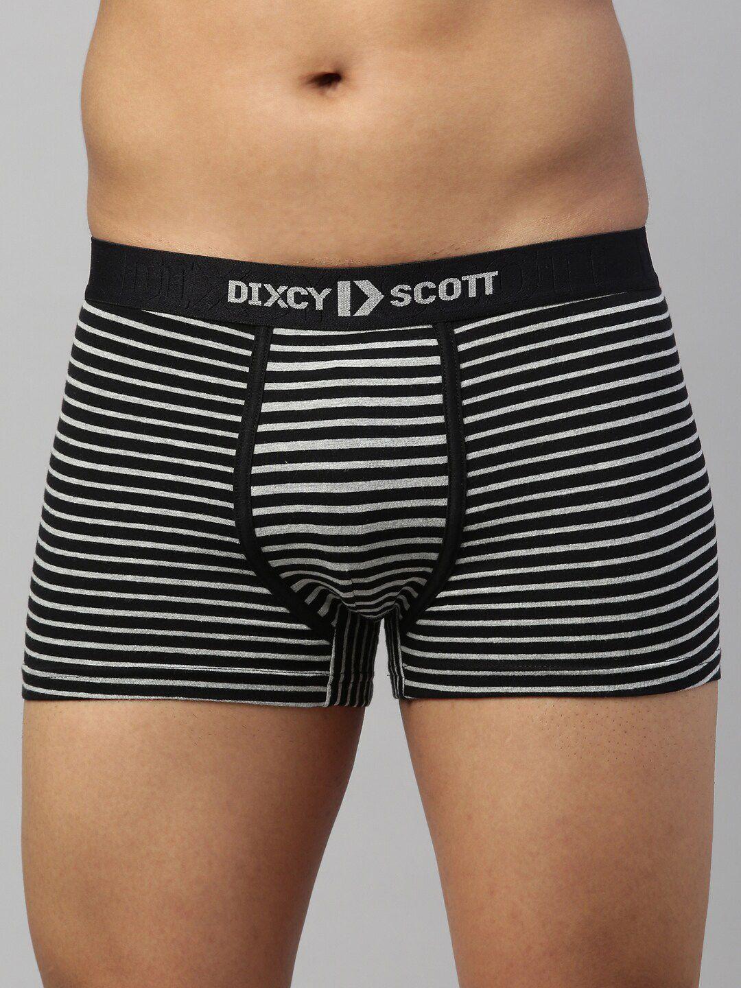 dixcy scott maximus men black & white anti microbial trunk maxt-006-flux trunk