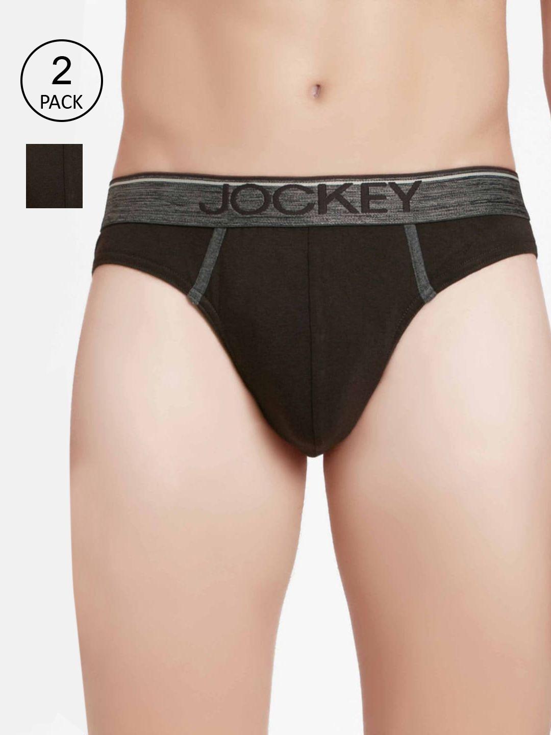 jockey men pack of 2 brown briefs-8044-0205-brown