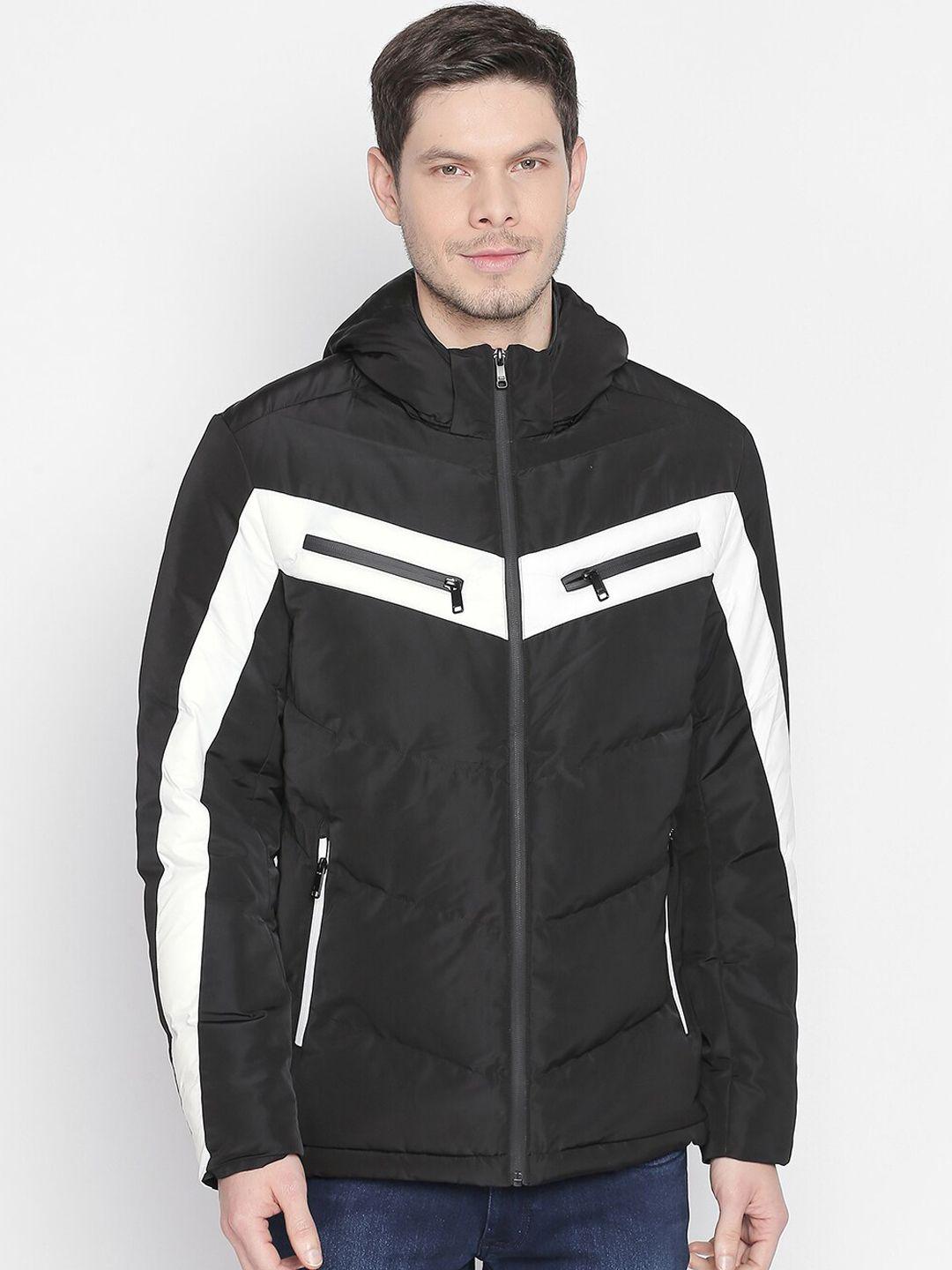 basics men black puffer jacket