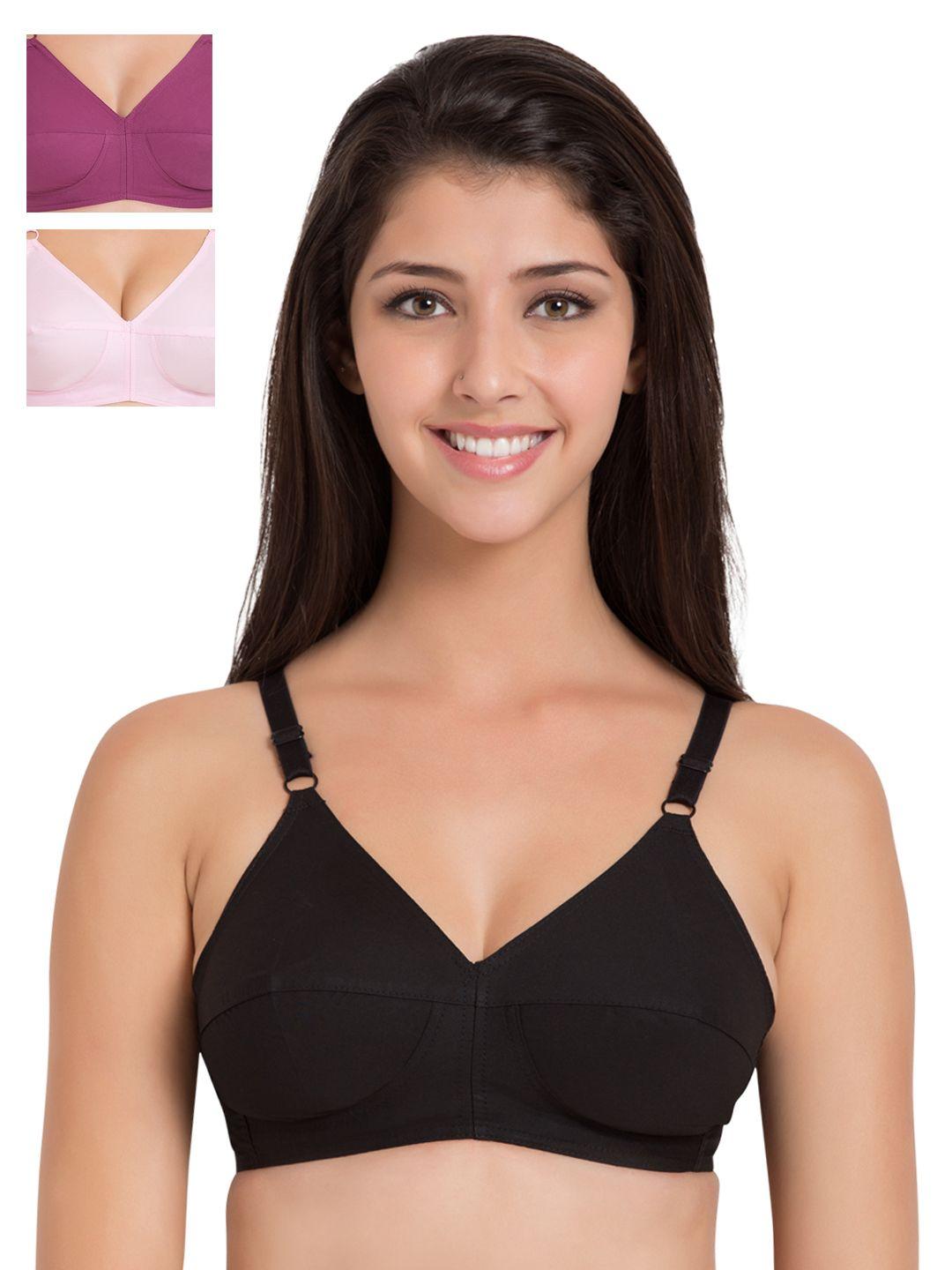 souminie pack of 3 full-coverage bras sly933