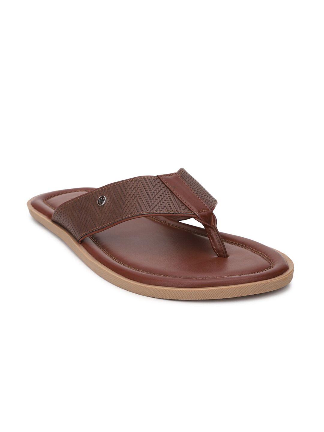 louis philippe men maroon thong flip-flops