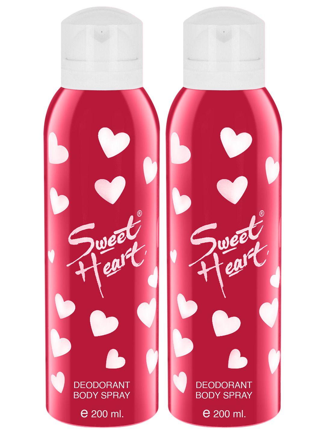 sweetheart pack of 2 perfumed body spray 200 ml