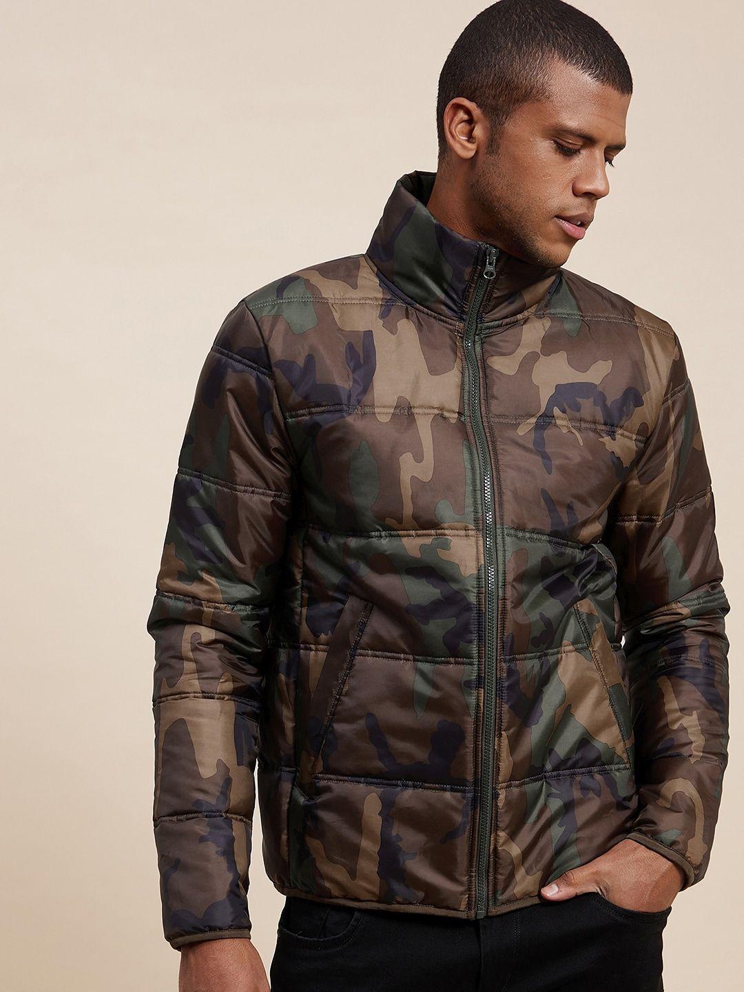 mascln sassafras men green camouflage padded jacket