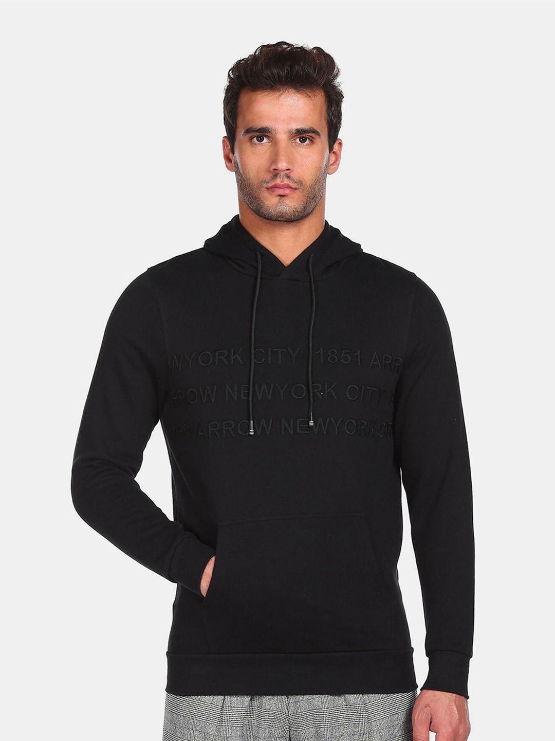 arrow sport men black sweatshirt