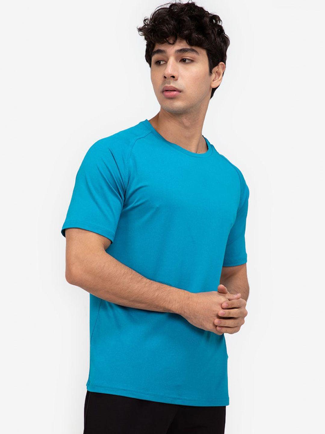 zalora active men blue back vent panel t-shirt