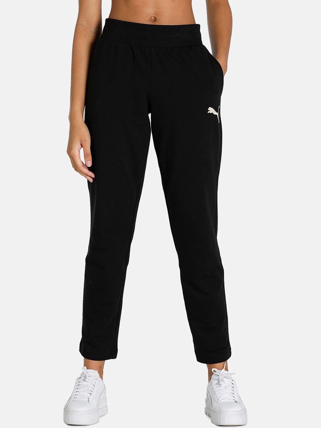 puma black graphic pants joggers