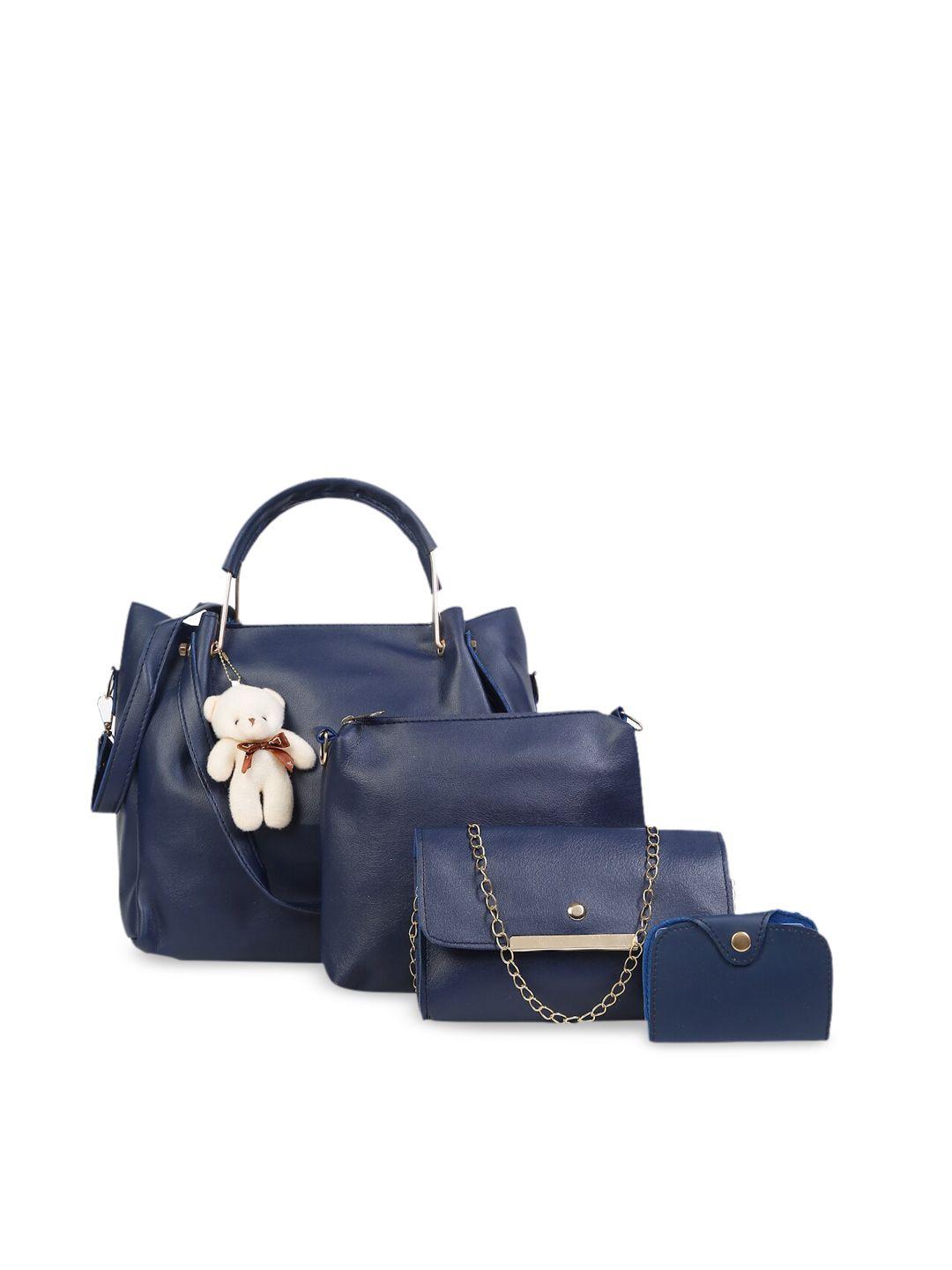 fargo set of 4 navy blue handbags