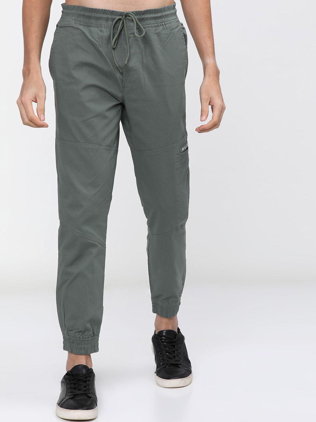 highlander men grey jogger trousers